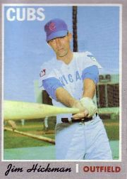 1970 Topps Baseball Cards      612     Jim Hickman